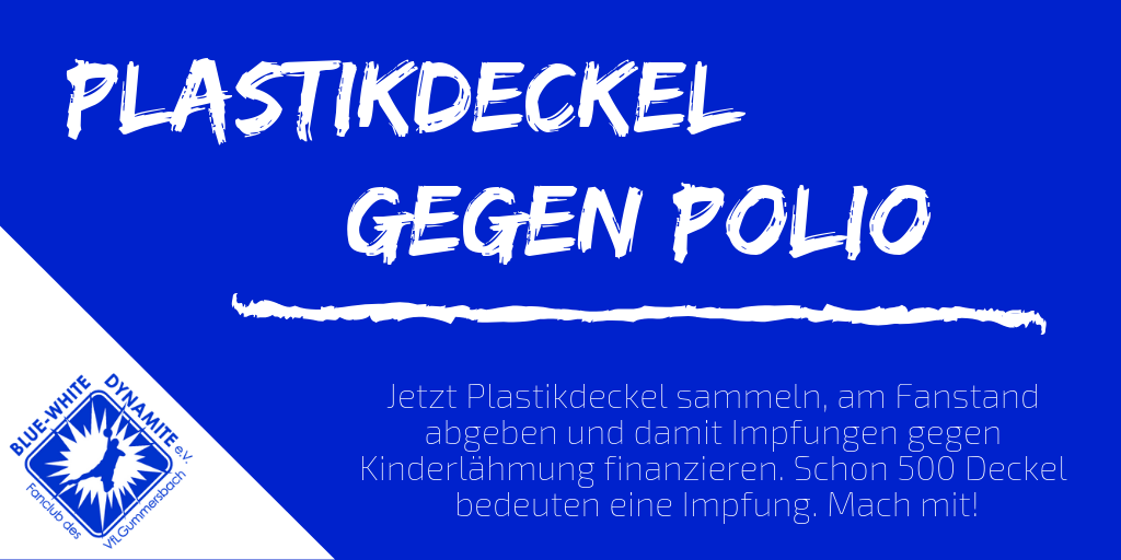 Plastikdeckel gegen Polio